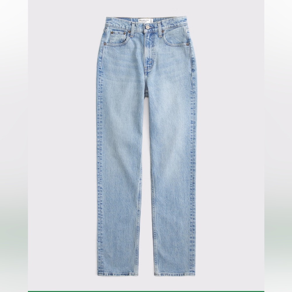 Abercrombie & Fitch Curve Love The 90’s Slim Straight Ultra High Rise - 25 short